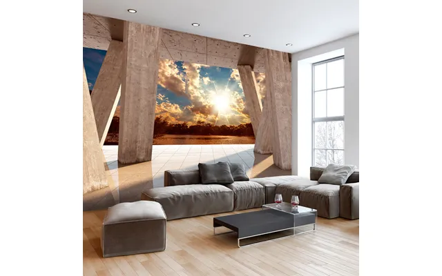 Artgeist Fototapet - Sunny Promenade, Solrig Og Smuk Promenade Størrelser 300x210