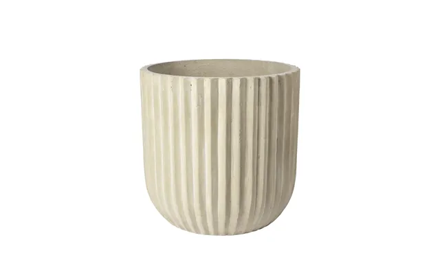 Broste Copenhagen Fiber Udendørs Krukke, Rund - Antik Beige Fibercement