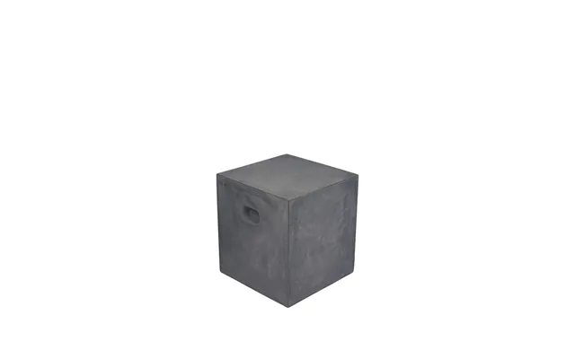 Broste Copenhagen Fiber Udendørs Taburet, Kvadratisk - Charcoal Fibercement 37x37
