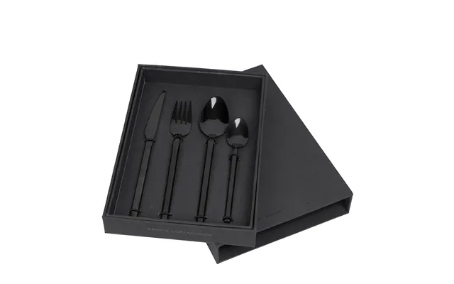 Broste Copenhagen Tvis' Ss Bestiksæt - Sort Titanium 4 Dele