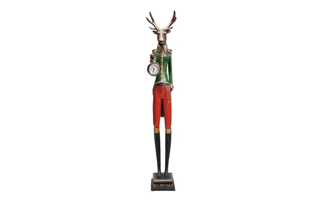 Kare Design Gentleman Deer Bordur - Glas Og Multifarvet Polyresin H 72