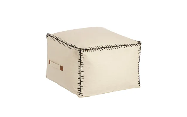 Kave Home Anahi Puf, Rektangulær - Beige Bomuld 45x30
