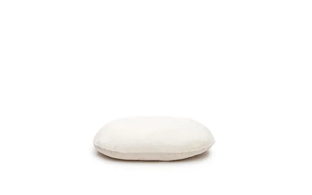 Kave Home Codie Kæledyrspude, Oval - Hvid Pels Bomuld Polyester 60x40