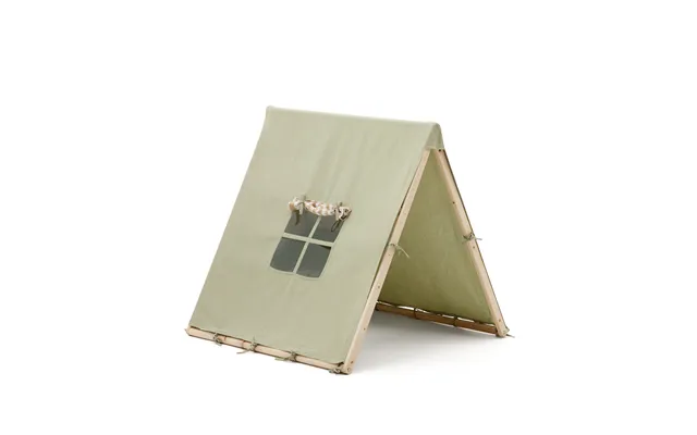Kave Home Yanil Tipi Telt Til Børn, Foldbar - Grøn Bomuld 100x90