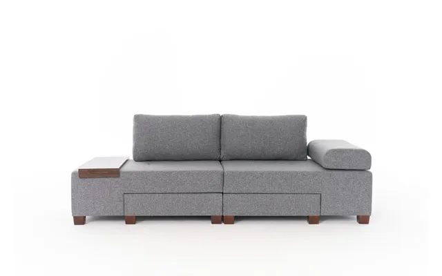 Nordvärk Perenna Linen 3 Pers. Sovesofa - Grå Stof Og Plastik