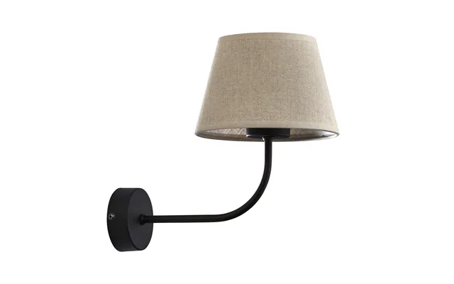 Tk Chicago Væglampe - Natur Hør Stof Og Sort Stål product image