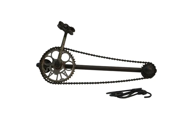 Trademark Living Knage Af Cykelkæde, Inkl. 5 Kroge - Mørkt Jern M