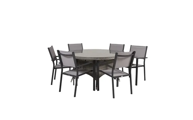 Venture Design Havesæt M. Volta Bord Ø150 Og 6 Copacabana Stole M