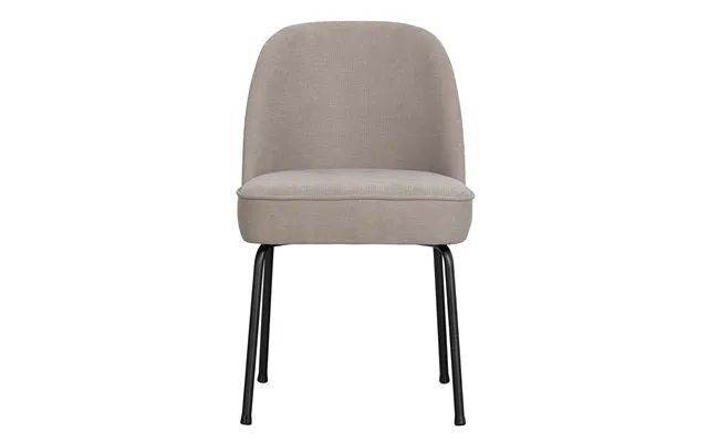Woood Vogue Spisebordsstol - Sand Polyester Viskose Stof Og Sort Metal product image
