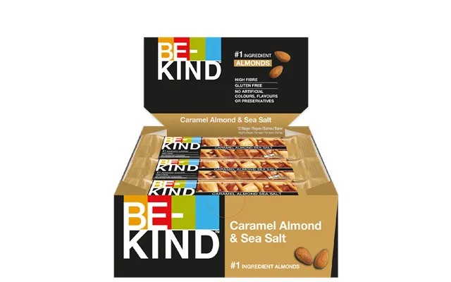 12 X Bekind Core Bar 40 G Caramel Almond & Sea Salt