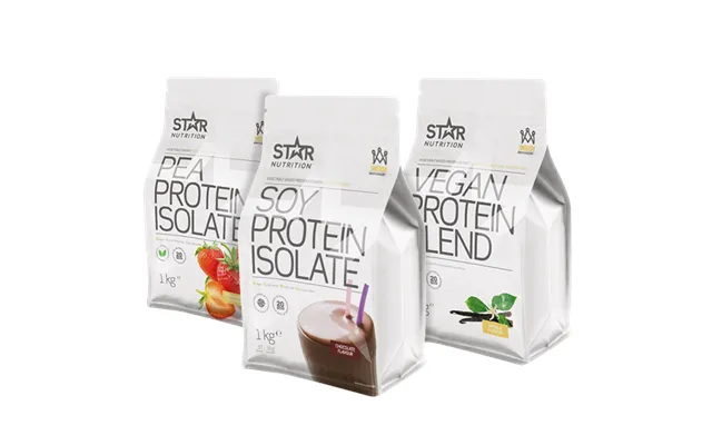 Mix&match 3 X Vegansk Proteinpulver 1 Kg