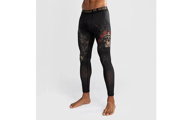 Santa Muerte 5.0 Tights Sort Guld