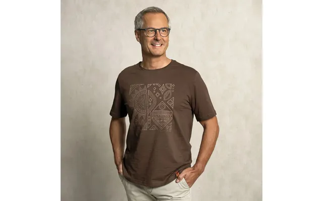 Herre T-shirt - Mørke Brun