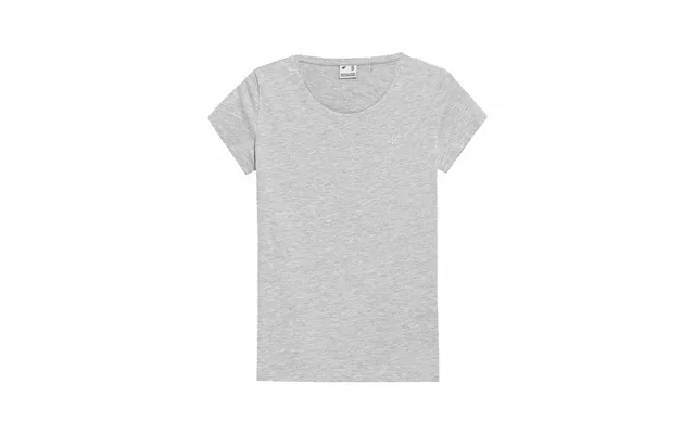 4f Kortærmet T-shirt Til Kvinder - Grå, Str. S