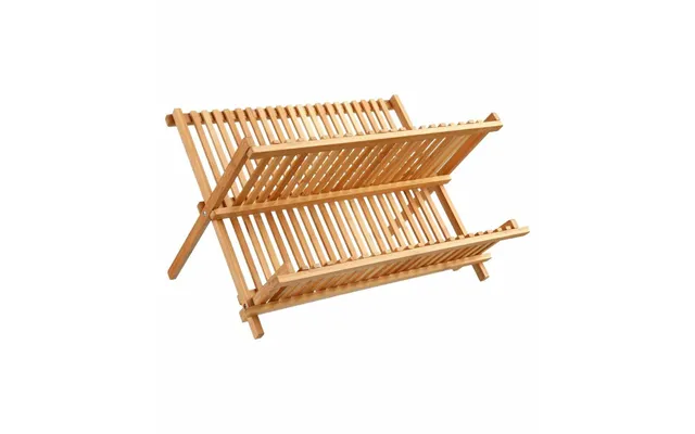5five Simply Smart Afdrypningsstativ I Bambus, Natur - Foldbar, 42 × 33,5 × 25,5 Cm