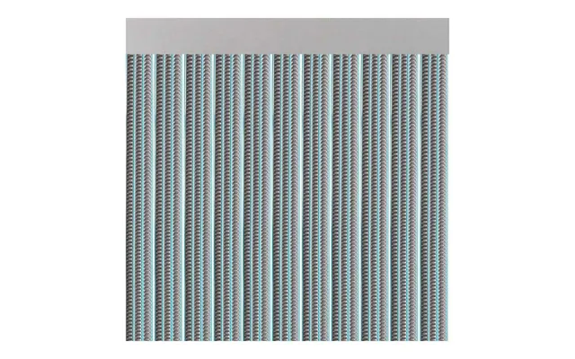 Acudam Lisboa Dørgardin - Grå, Pvc Aluminium, 90 × 210 Cm