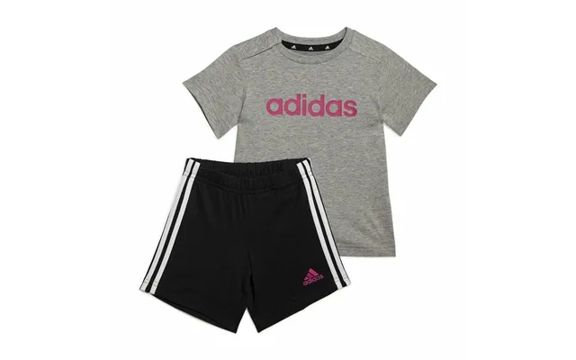 Adidas Essentials Lineage Baby Sportssæt - Mørkegrå, 3-6 Mdr