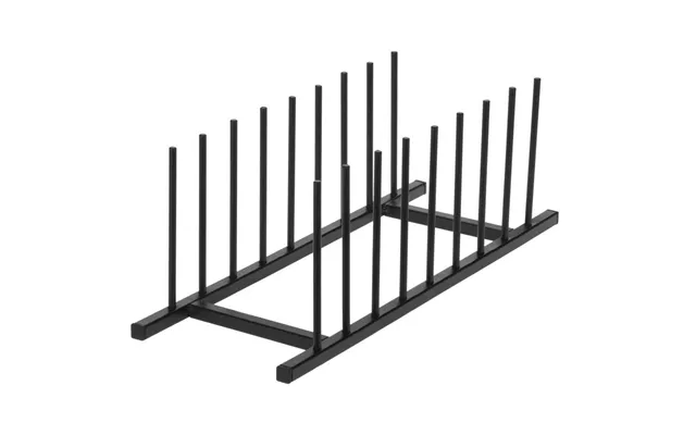 Afdrypningsstativ Til Køkkenvask - Sort Metal 34,5 × 12,5 Cm