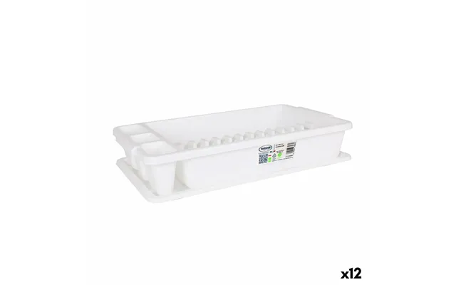 Afdrypningsstativ Til Køkkenvask Tontarelli Scola - Hvid, 45 × 26 × 8,5 Cm 12 Stk