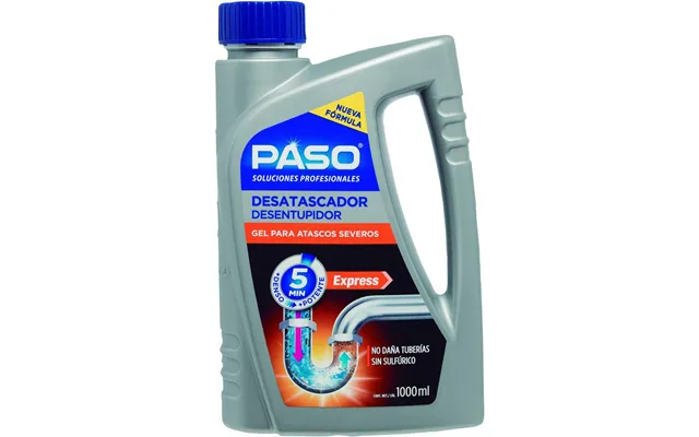 Afløbsrens Gel Paso - 1 L, Grå