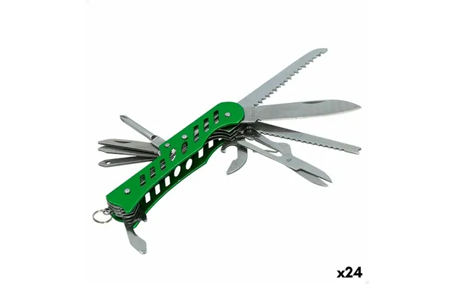 Aktive Multifunktionskniv - Grøn, Camping, 2,5 × 9 × 1,2 Cm 24 Stk