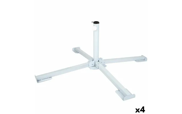Aktive Parasolfod Til Strandparasol - Hvid, Foldbar, 85 × 31 × 85 Cm 4 Stk