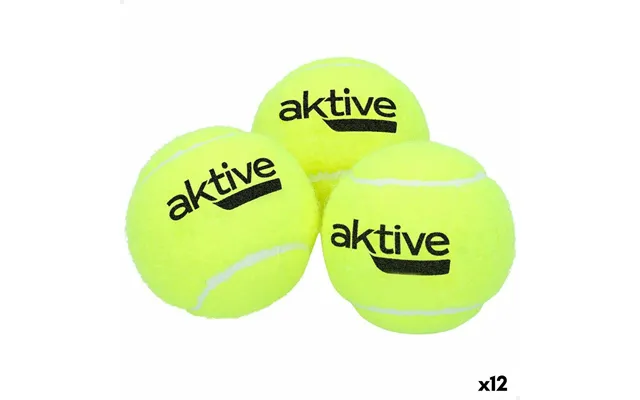 Aktive Tennisbolde - Gul, 3 Stk. Pr. Rør 12 Enheder