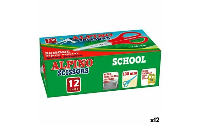 Alpino Saks I Rustfrit Stål - Klassesæt 12 Stk.