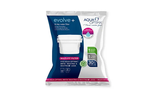 Aqua Optima Evolve Vandfilter - Single Life, Sæt Med 12