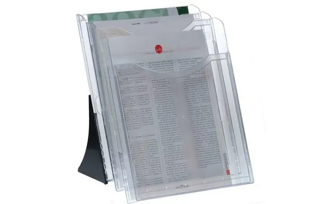 Archivo 2000 Archiplay Dokumentholder A4 - Gennemsigtig, 3 Rum