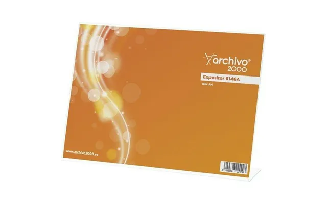 Archivo 2000 Disk Display - Bordholder Vandret, Gennemsigtig, Din A4