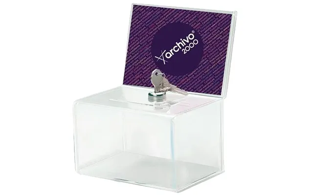 Archivo 2000 Urne - Gennemsigtig 15,5 × 11 × 20,5 Cm