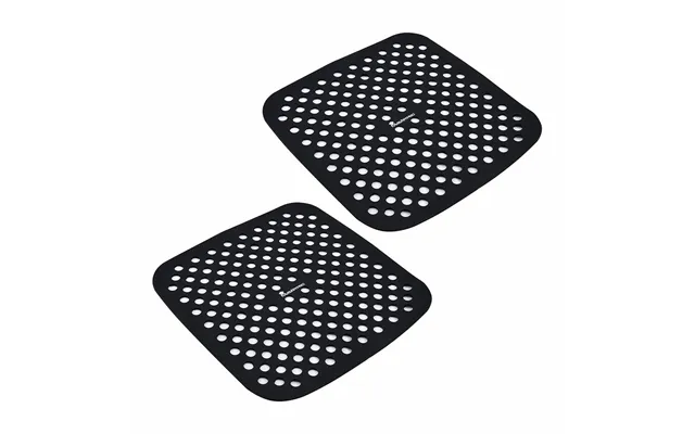 Bagemåtte Masterpro Bgmp-7701 - Sort Silikone, 19 × 19 Cm 2 Stk