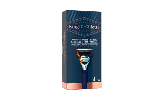 Barberskraber Gillette King C - Manuel, Blå