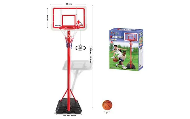 Basketballkurv Til Børn - Playset 60 X 40 Cm, Justerbar