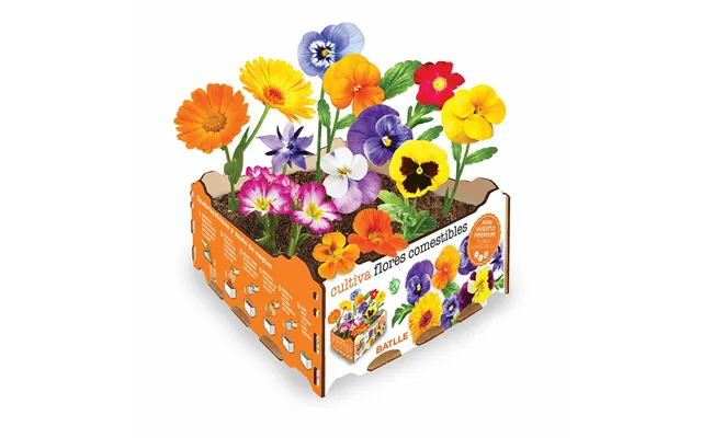 Batlle Dyrkningssæt - Spiselige Blomster, 19 × 19 × 10 Cm