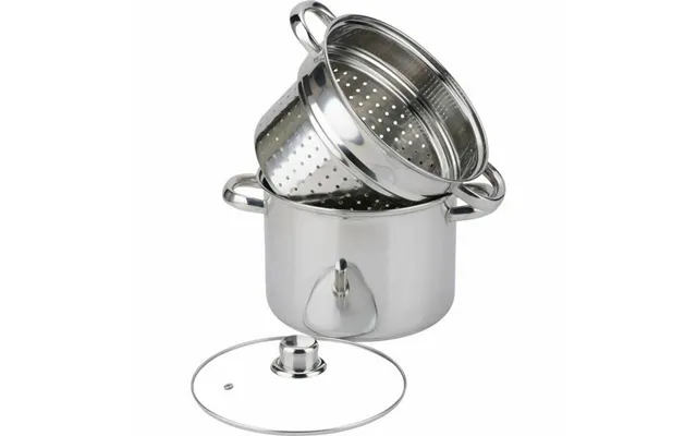 Baumalu Pastagryde Med Låg - Rustfrit Stål, 5 L, Ø 20 Cm
