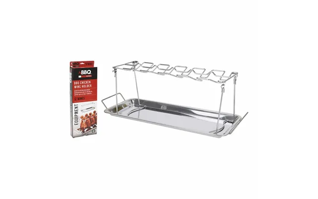Bbq Collection Holder Til Kyllingevinger - Sølvfarvet Rustfrit Stål