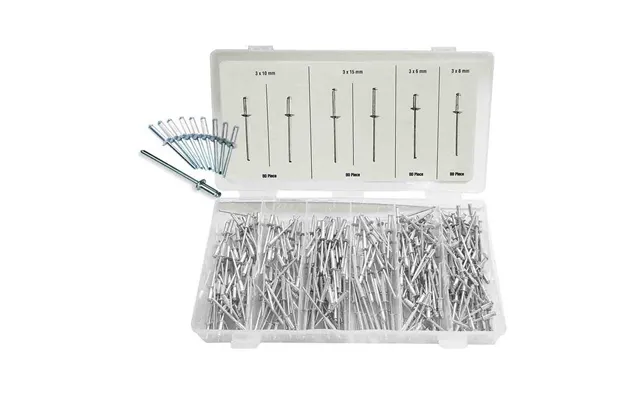 Bensontools Blindnitte-sæt - 320 Dele, Stål