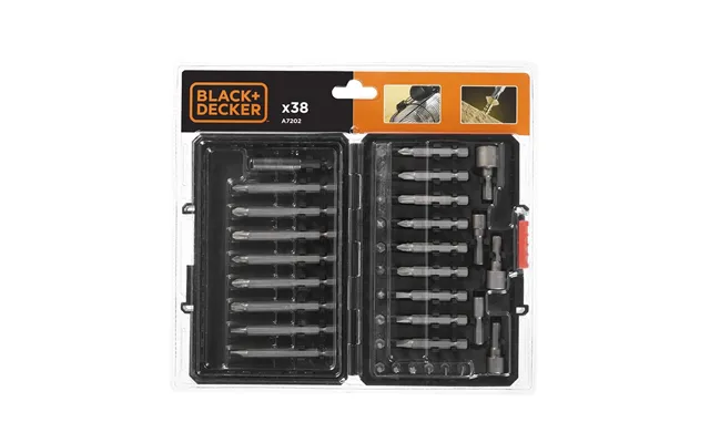 Bitsæt Black & Decker A7202-xj - 38 Dele