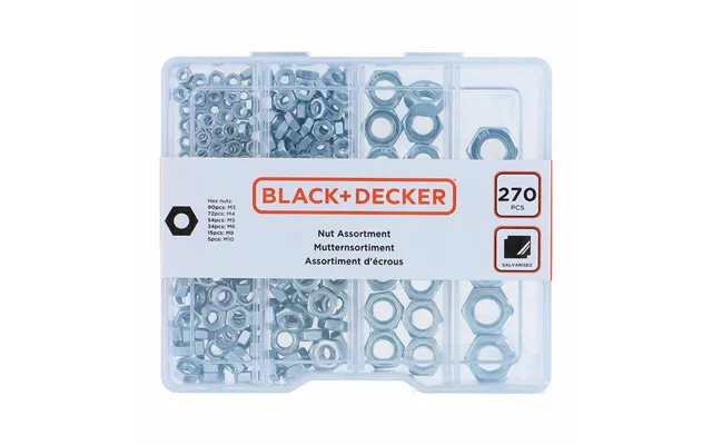 Black & Decker Møtriksæt - 270 Dele M3-m10
