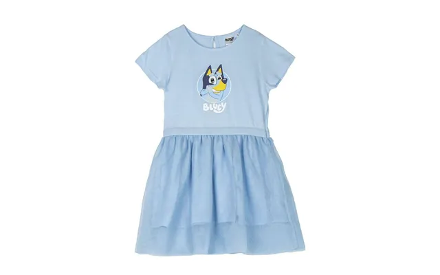 Bluey Kjole Til Piger - Lyseblå, 2 År