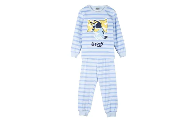 Bluey Pyjamas Til Drenge - Blå Striber, 3 År