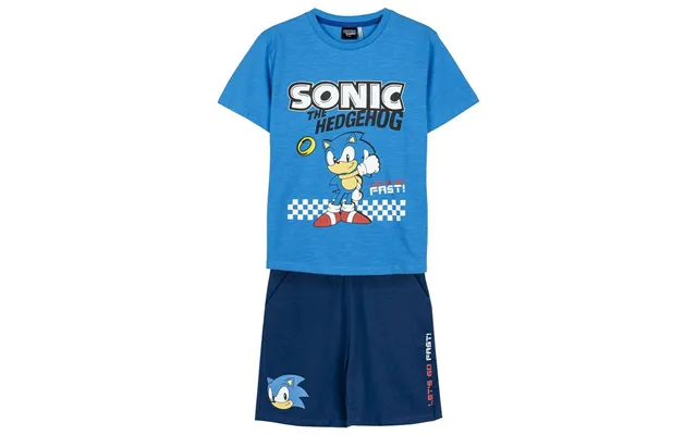 Børnesæt Med Tøj Sonic - Blå, 12 År