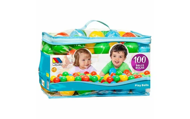 Boldbassin Bolde Moltó - 100 Stk., Multifarvede Med Opbevaringstaske