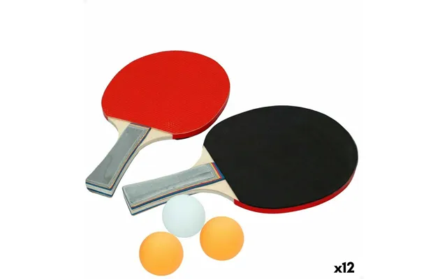Bordtennissæt Aktive - 2 Bat 3 Bolde, 14,5 × 25 × 0,9 Cm 12 Enheder