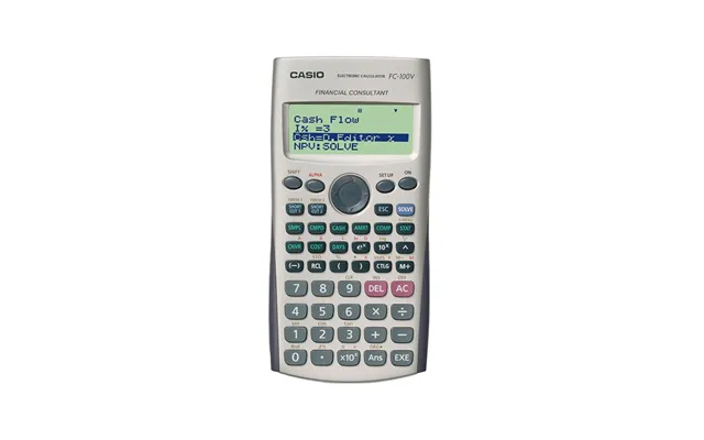 Casio Fc-100v Finanslommeregner - Sort Grå