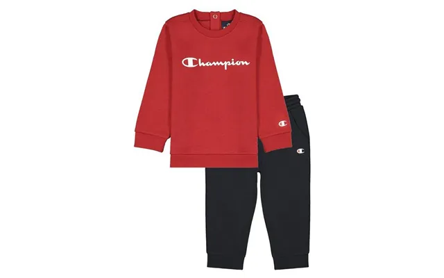 Champion Baby Træningsdragt - Rød Sweatshirt Og Sorte Bukser