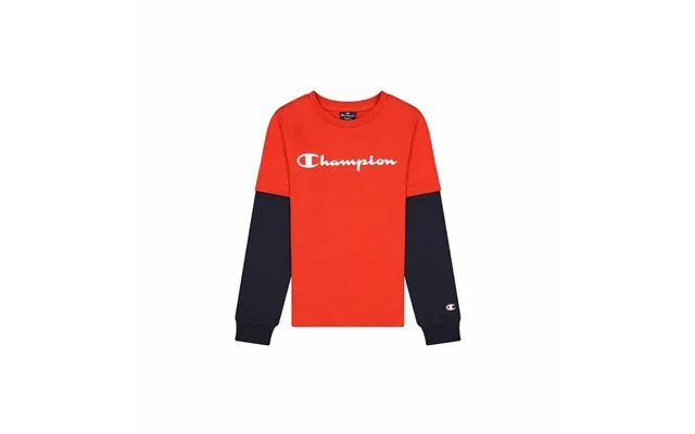 Champion Langærmet T-shirt Til Drenge - Rød, 3-4 År