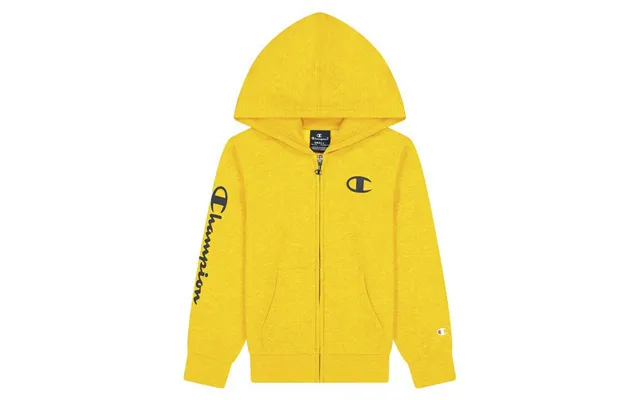 Champion Sportsjakke Til Drenge, Full Zip Logo - Gul 13-14 År